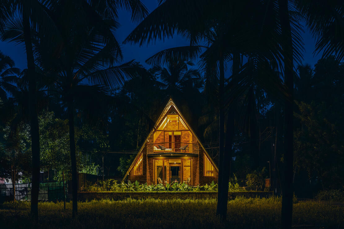 Night view from the sea side