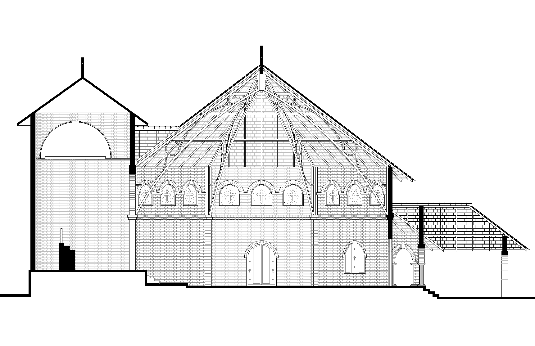 Longitudinal Section of The Lord's House