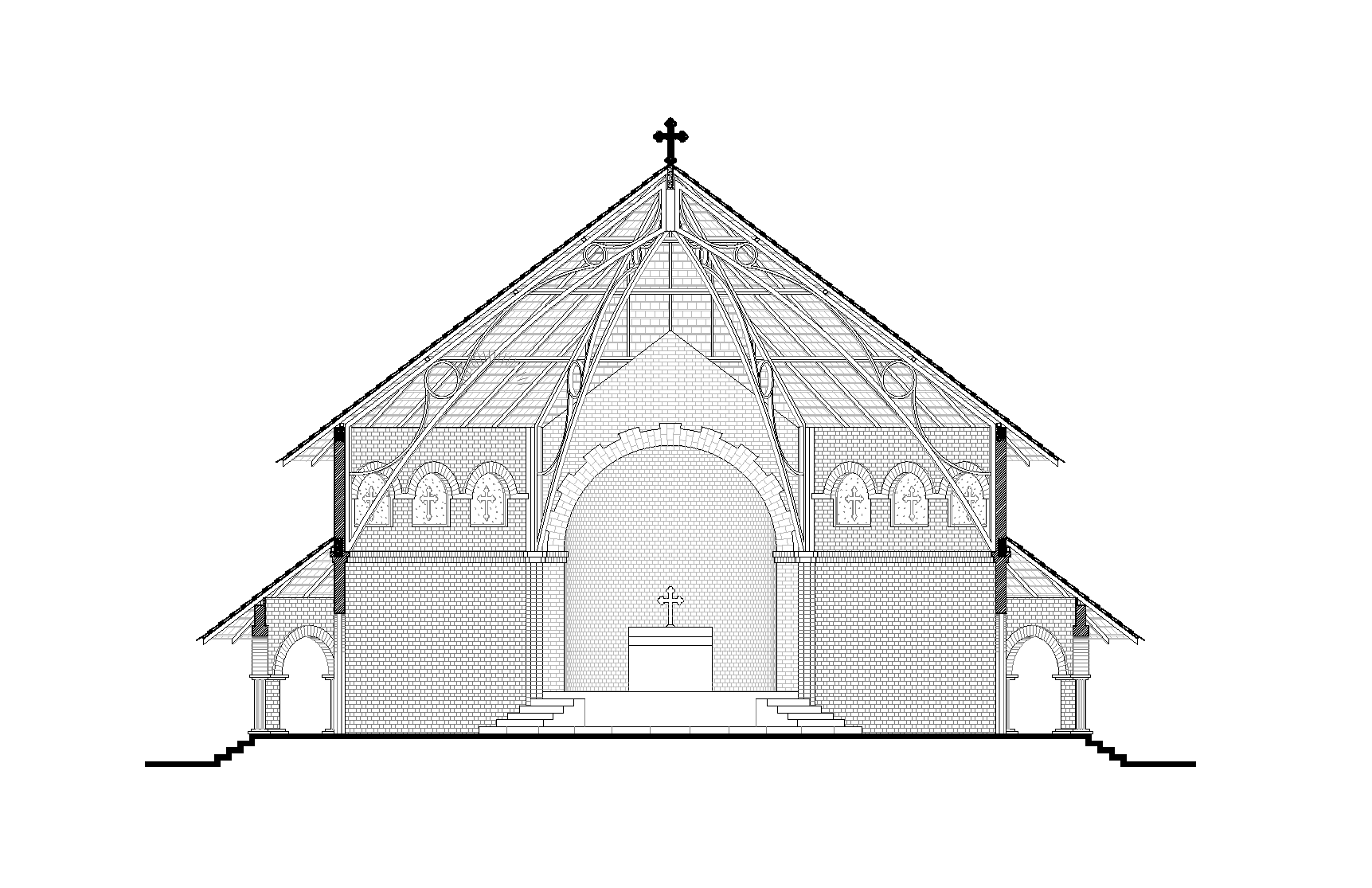 Cross Section of The Lord's House