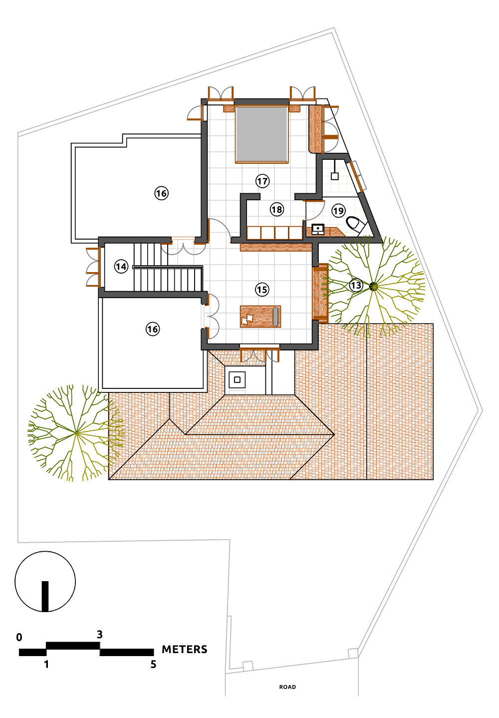 First Floor Plan for Jeena's Residence