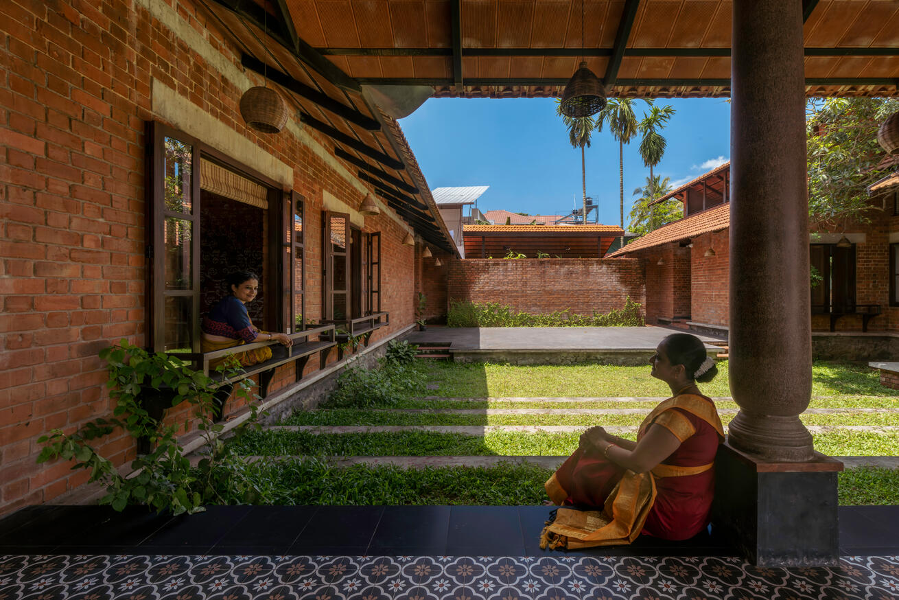 Stage with raked seating