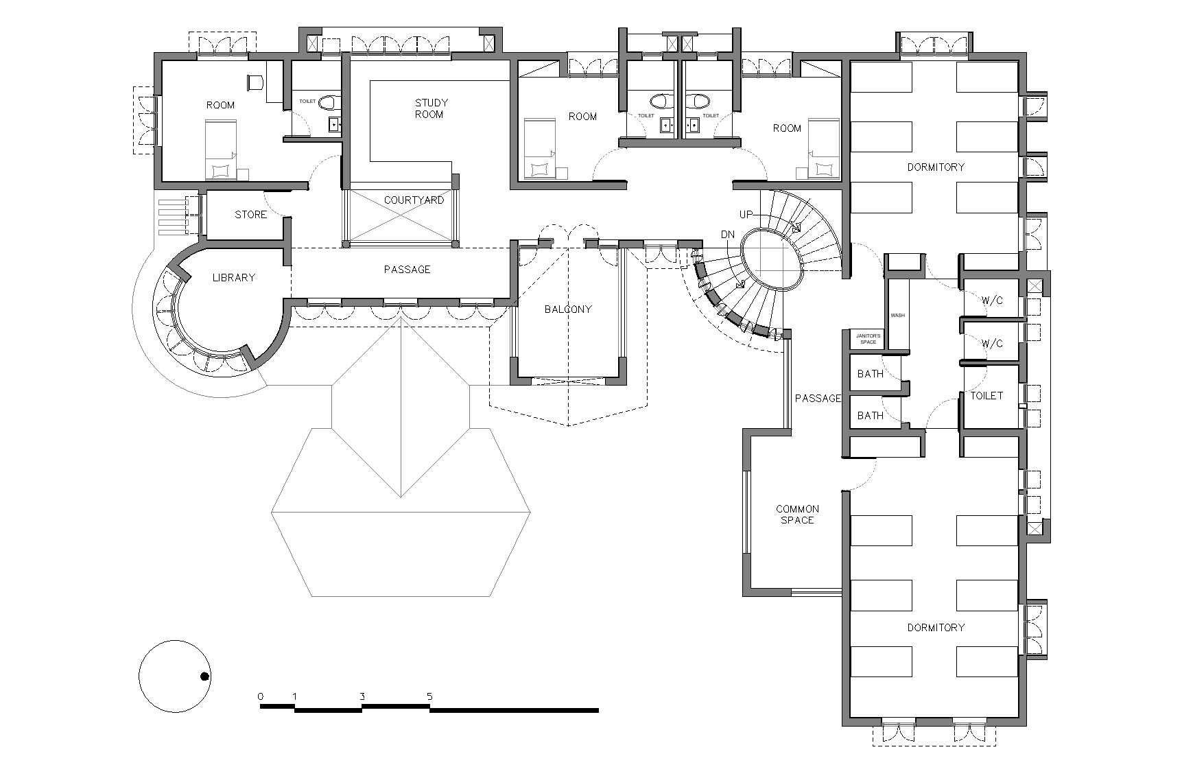 First Floor Plan of Gril's Home